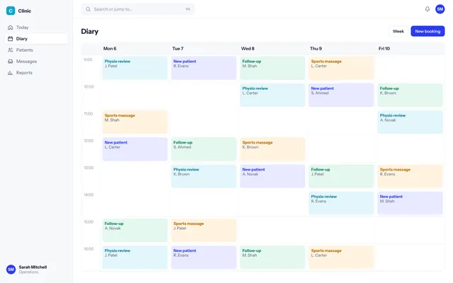 Healthcare screenshot