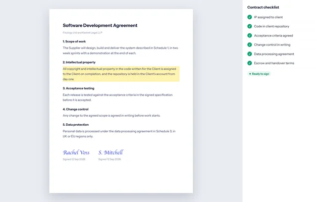 Legal screenshot