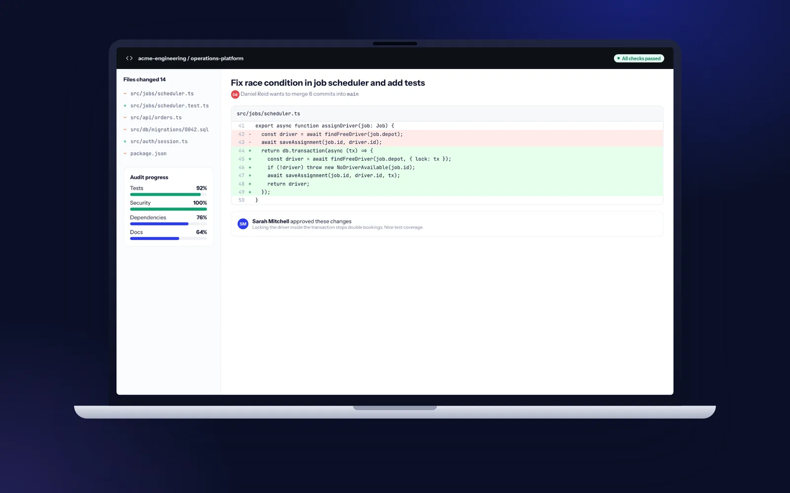 Testing, data migration and training screen