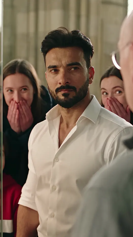 Still from a video ad for a website design studio